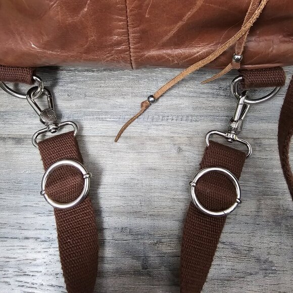 The Sak Ventura Convertible Backpack Distressed Brown Leather Crossbody Bag - Picture 10 of 16